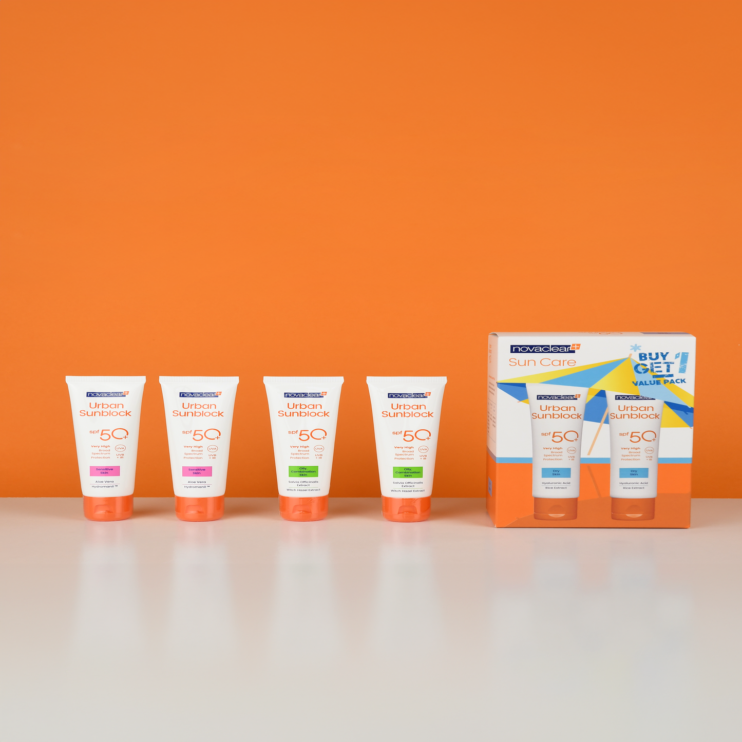 Novaclear Sunscreen 40ml - Dry skin (Buy 1 Get 1) Value Pack