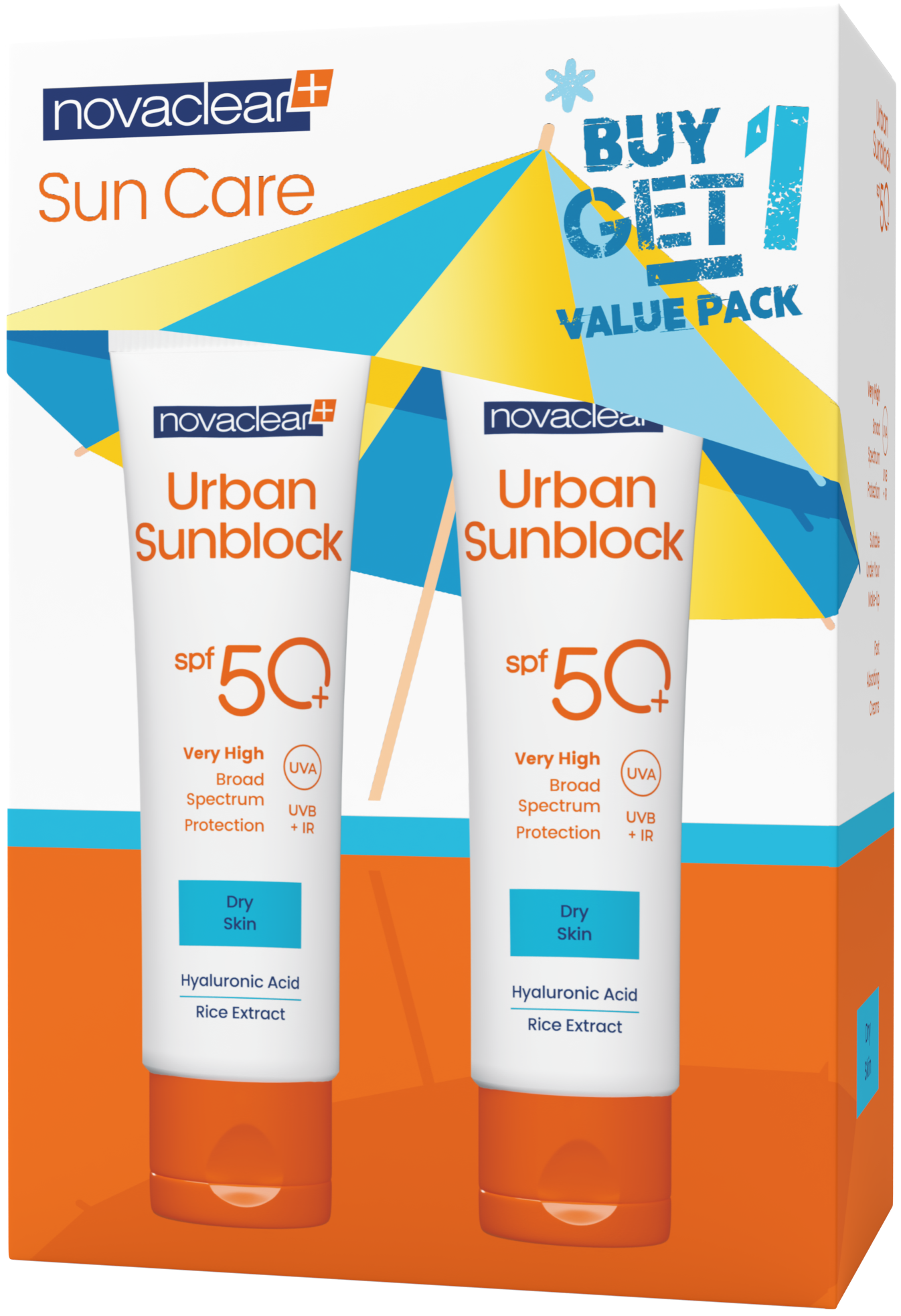 Novaclear Sunscreen Set Dry skin (1+1) - Novaclearbahrain.com