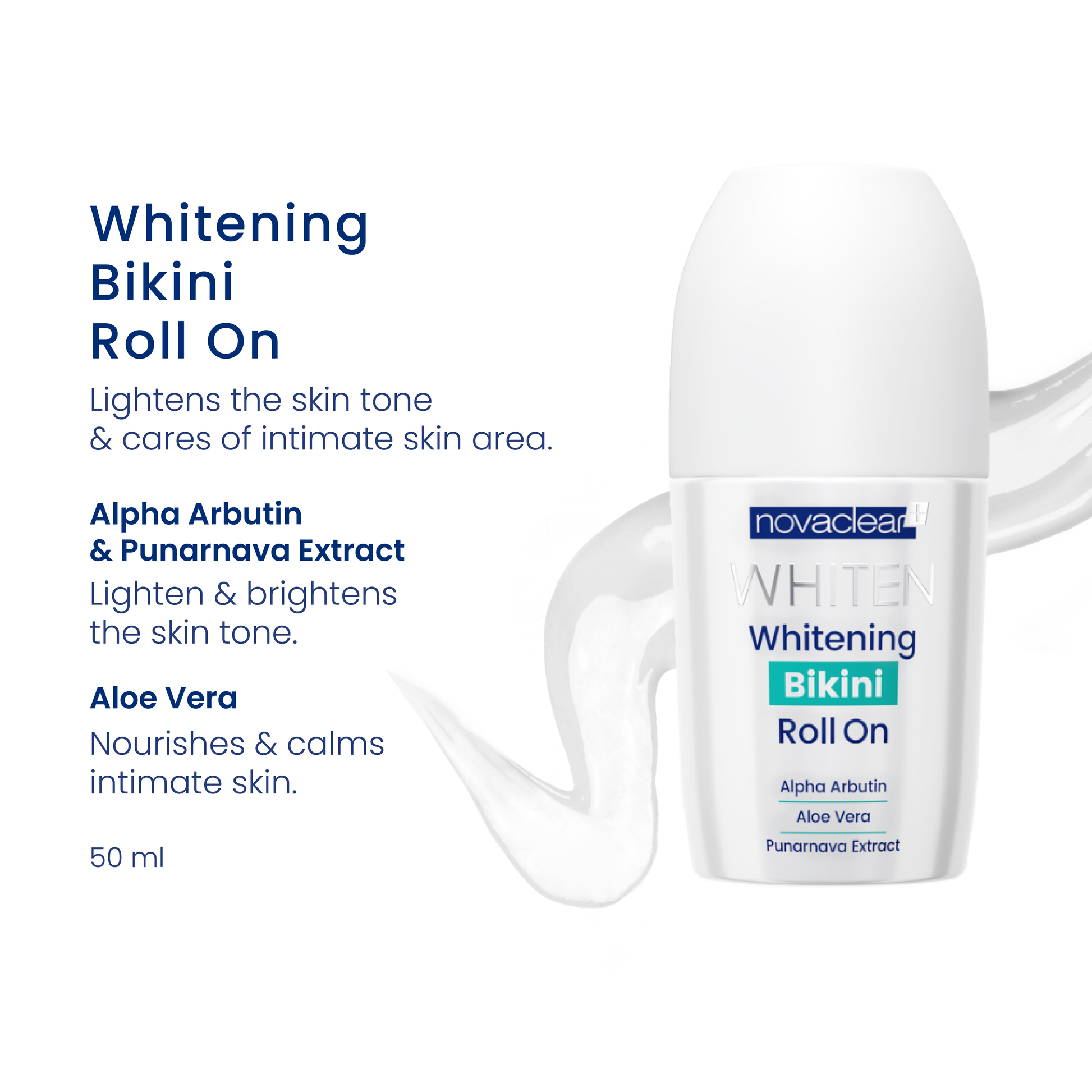 Novaclear Whitining  Bikini Roll on  50 ml - Novaclearbahrain.com